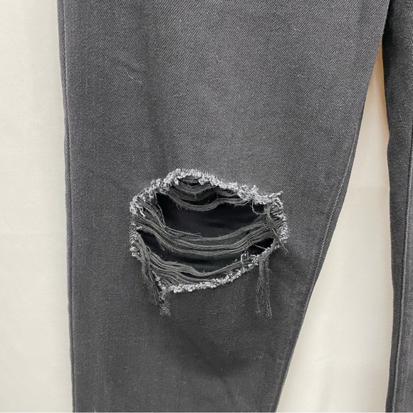 Old Navy womens 12 extra high rise Haley boyfriend button fly black jeans pants - Picture 3 of 11